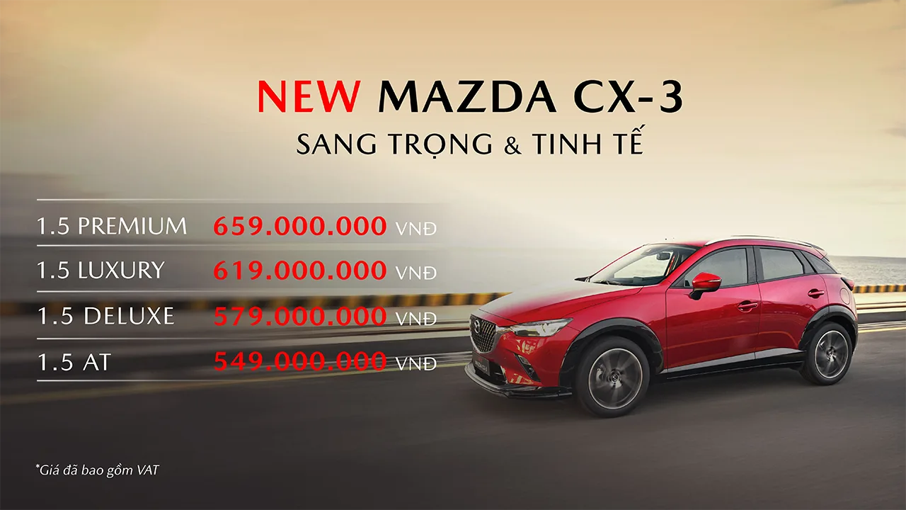 NEW MAZDA CX-3 | MẪU SUV ĐÔ THỊ SANG TRỌNG VÀ TINH TẾ